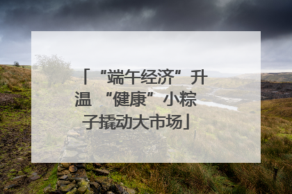 “端午经济”升温 “健康”小粽子撬动大市场