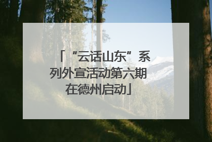 “云话山东”系列外宣活动第六期在德州启动
