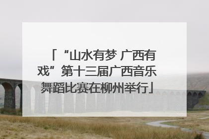 “山水有梦 广西有戏”第十三届广西音乐舞蹈比赛在柳州举行
