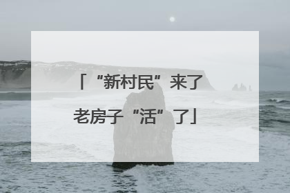 “新村民”来了 老房子“活”了