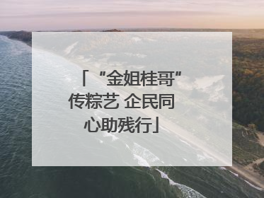 “金姐桂哥”传粽艺 企民同心助残行