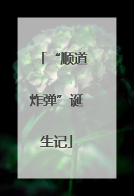 “顺道炸弹”诞生记