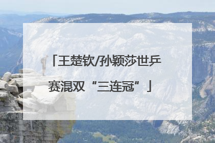 王楚钦/孙颖莎世乒赛混双“三连冠”