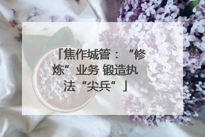 焦作城管：“修炼”业务 锻造执法“尖兵”