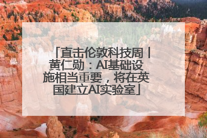 直击伦敦科技周丨黄仁勋：AI基础设施相当重要，将在英国建立AI实验室