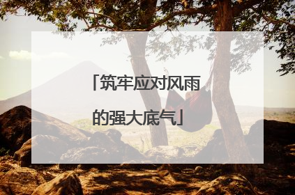 筑牢应对风雨的强大底气