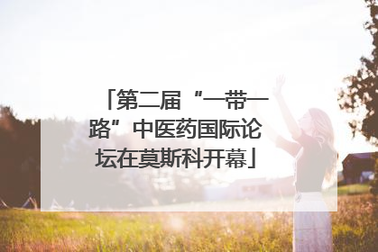 第二届“一带一路”中医药国际论坛在莫斯科开幕