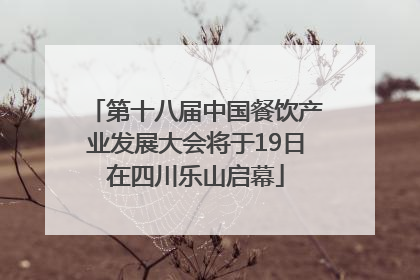 第十八届中国餐饮产业发展大会将于19日在四川乐山启幕