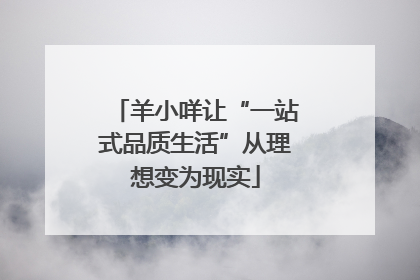 羊小咩让“一站式品质生活”从理想变为现实