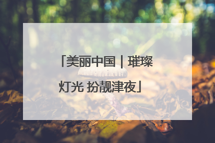 美丽中国｜璀璨灯光 扮靓津夜