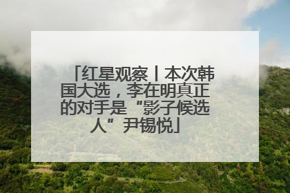 红星观察丨本次韩国大选，李在明真正的对手是“影子候选人”尹锡悦