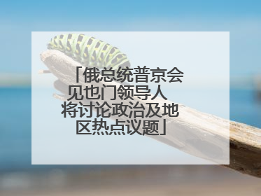 俄总统普京会见也门领导人 将讨论政治及地区热点议题