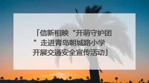 信新相映“开萌守护团”走进青岛朝城路小学 开展交通安全宣传活动