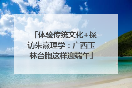体验传统文化+探访朱熹理学：广西玉林台胞这样迎端午