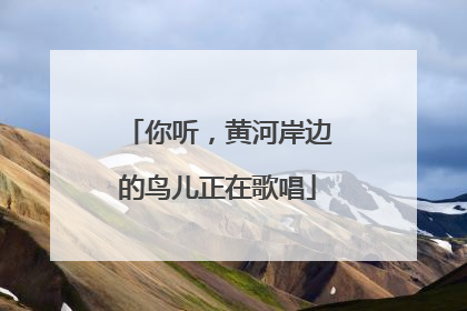 你听，黄河岸边的鸟儿正在歌唱
