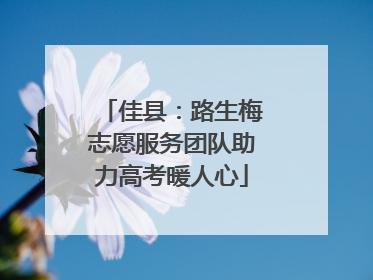 佳县：路生梅志愿服务团队助力高考暖人心