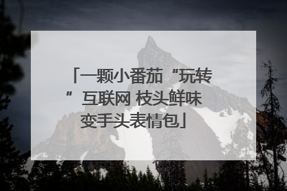 一颗小番茄“玩转”互联网 枝头鲜味变手头表情包
