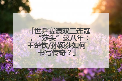 世乒赛混双三连冠，“莎头”这八年：王楚钦/孙颖莎如何书写传奇？