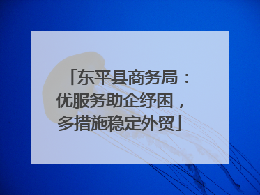 东平县商务局：优服务助企纾困，多措施稳定外贸
