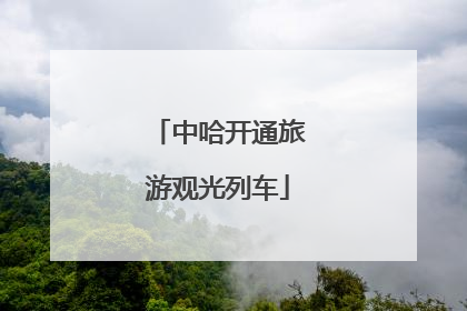 中哈开通旅游观光列车