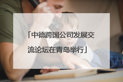 中德跨国公司发展交流论坛在青岛举行