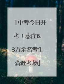 中考今日开考！枣庄6.3万余名考生奔赴考场