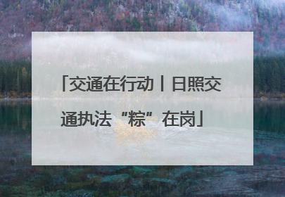 交通在行动丨日照交通执法“粽”在岗