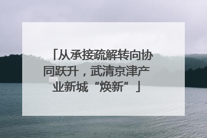 从承接疏解转向协同跃升，武清京津产业新城“焕新”