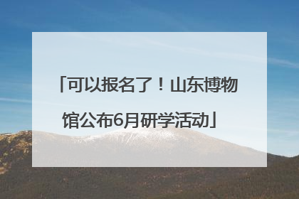 可以报名了！山东博物馆公布6月研学活动