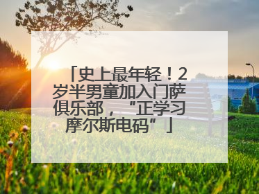 史上最年轻！2岁半男童加入门萨俱乐部，“正学习摩尔斯电码”