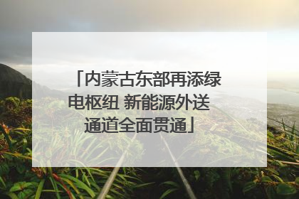 内蒙古东部再添绿电枢纽 新能源外送通道全面贯通
