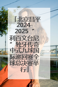 北京昌平2024-2025“利百文台尼”独牙传奇中式九球国际巡回赛全球总决赛举行