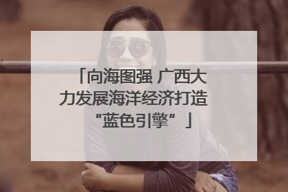 向海图强 广西大力发展海洋经济打造“蓝色引擎”