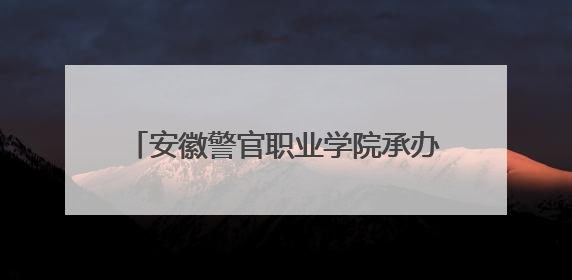 安徽警官职业学院承办“安徽省大学生校园十大歌手走进基层”活动