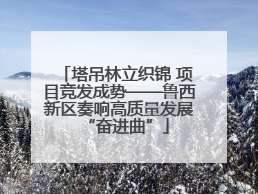 塔吊林立织锦 项目竞发成势——鲁西新区奏响高质量发展“奋进曲”