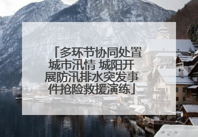 多环节协同处置城市汛情 城阳开展防汛排水突发事件抢险救援演练