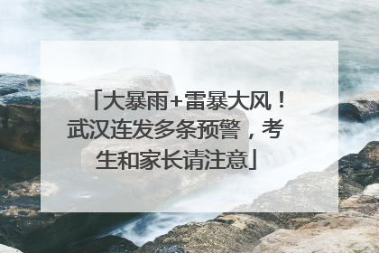 大暴雨+雷暴大风！武汉连发多条预警，考生和家长请注意