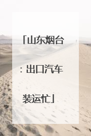 山东烟台：出口汽车装运忙