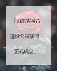 山东省考古遗址公园联盟正式成立