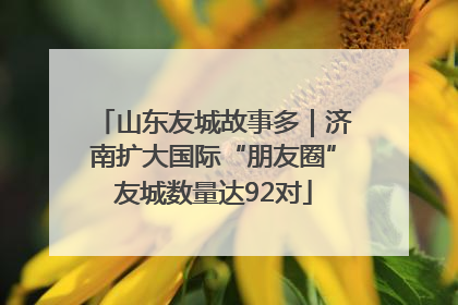 山东友城故事多｜济南扩大国际“朋友圈”友城数量达92对