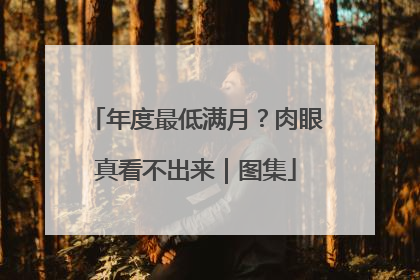 年度最低满月？肉眼真看不出来｜图集