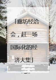 廊坊经洽会，赶一场国际化的经济大集