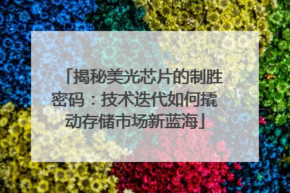 揭秘美光芯片的制胜密码：技术迭代如何撬动存储市场新蓝海
