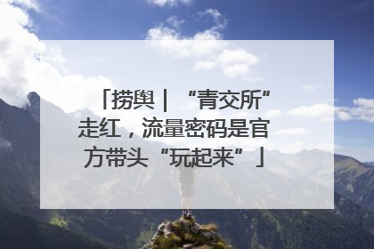 捞舆｜“青交所”走红，流量密码是官方带头“玩起来”