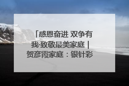 感恩奋进 双争有我·致敬最美家庭｜贺彦霞家庭：银针彩线绣出好日子