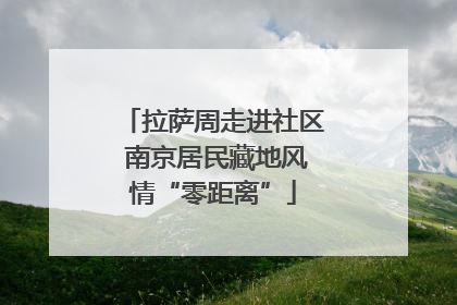 拉萨周走进社区 南京居民藏地风情“零距离”