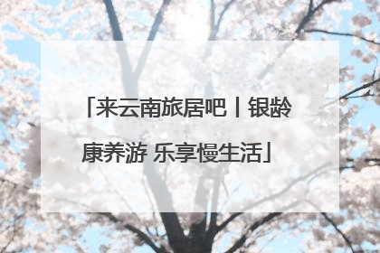 来云南旅居吧丨银龄康养游 乐享慢生活