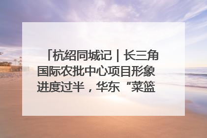 杭绍同城记｜长三角国际农批中心项目形象进度过半，华东“菜篮子”建设加码提速！
