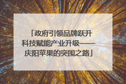 政府引领品牌跃升 科技赋能产业升级——庆阳苹果的突围之路