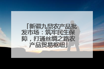 新疆九鼎农产品批发市场：筑牢民生保障，打通丝绸之路农产品贸易枢纽